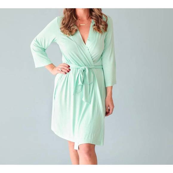 POSH PEANUT Other - NEW POSH PEANUT mommy robe in solid sea glass